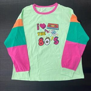Colorful 80's shirt